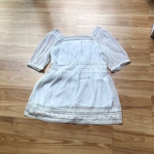 White Boho style top